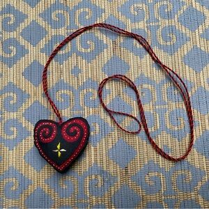 Fabric Heart necklace